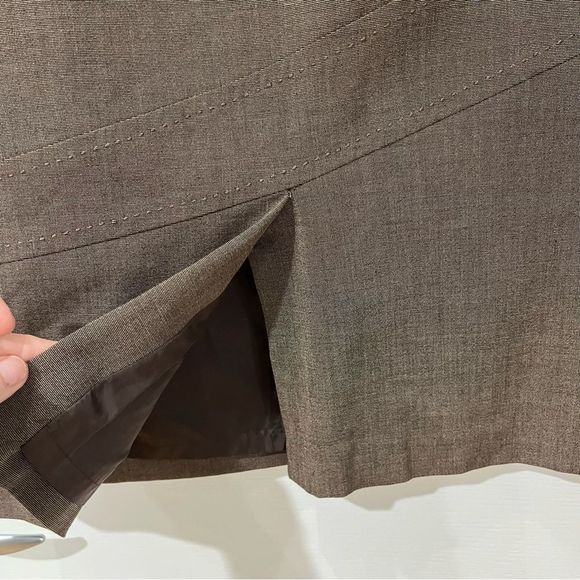 Tribal brown side zipper skirt with lining size small - Picture 4 of 9